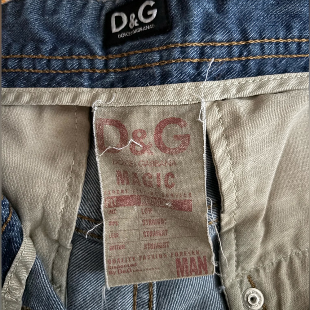 Dolce & Gabbana Magic "Man" Medium Blue Straight-Leg Jeans Sz 31 - Picture 2 of 11